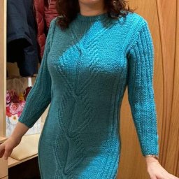 Платье цвета лазури