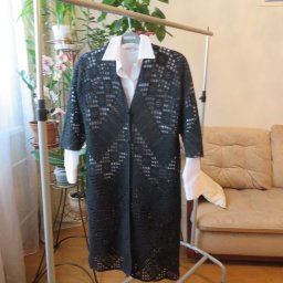 пальто крючком