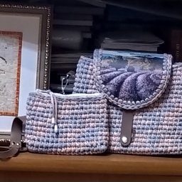 Сумочка из трикотажной пряжи