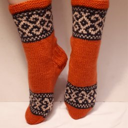 Жаккард. Носки на пяти спицах.