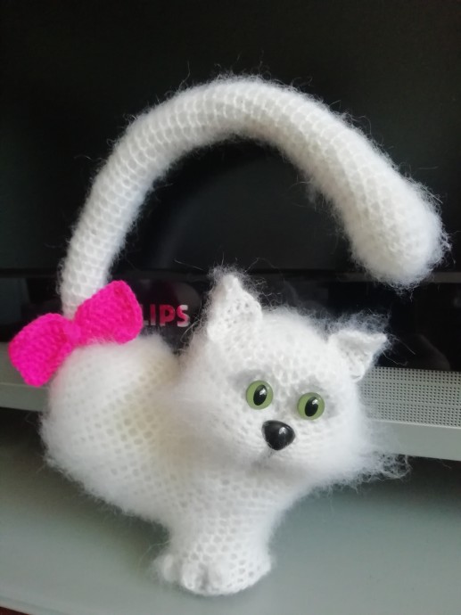 Влюблённый белый котик Влюблённый белый котик