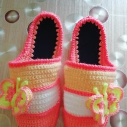 Тапочки вязаные крючком