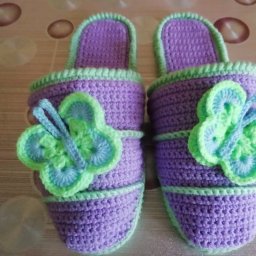 Тапочки вязаные крючком
