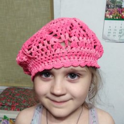 Летний беретик крючком