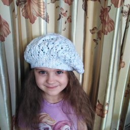 Берет "Весенний цветок"