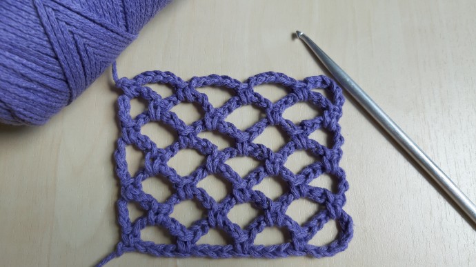 Французская сетка крючком мастер-класс. How to Crochet the Diamond Mesh Stitch tutorial Французская сетка крючком мастер-класс. How to Crochet the Diamond Mesh Stitch tutorial