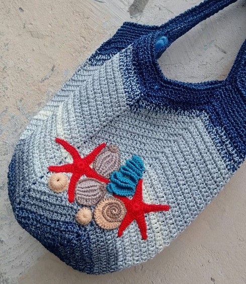 Большие и вместительные пляжные сумки крючком - идеи для вязания и вдохновения
