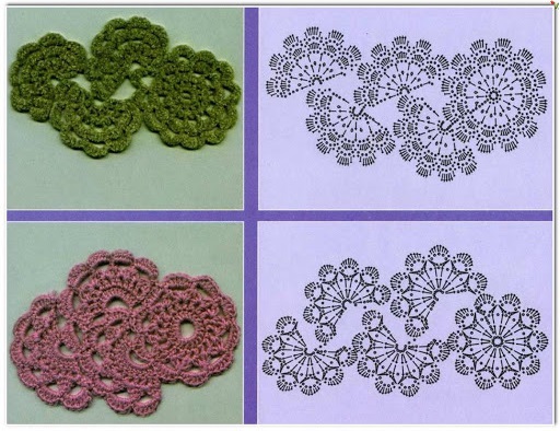 Ленточное кружево/ Ажурная тесьма/ Большая подборка схем для вязания крючком