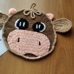 Прихватка-подставка под горячее "Бычок'.