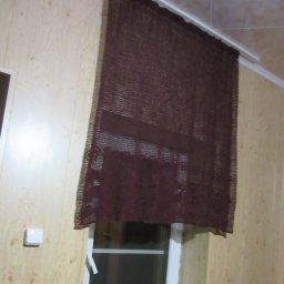 Шторка филейной вязкой.