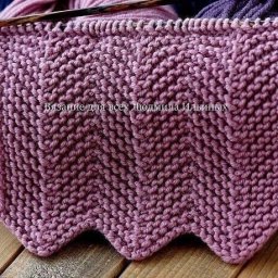 Двусторонний однорядный узор.