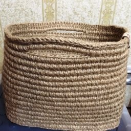 Джутовая сумка-корзина