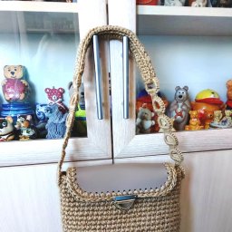 И снова джут. Новая сумочка.