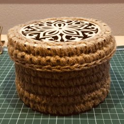 джутовая шкатулка