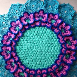 Салфетка - фиалки