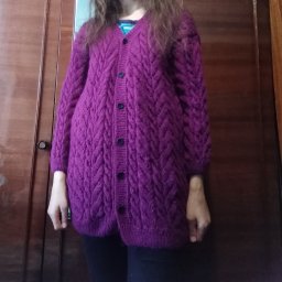 Ажурный кардиган спицами