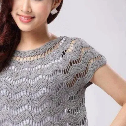 Винтажный волнистый узор с веерами