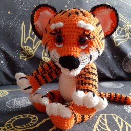 Тигренок,вязаный крючком