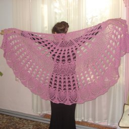 Шаль полукругом