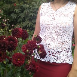 Лёгкая кофточка. Ирландское кружево