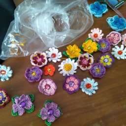 цветочки крючком