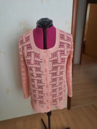 Ажурный жакет N 3 крючком
