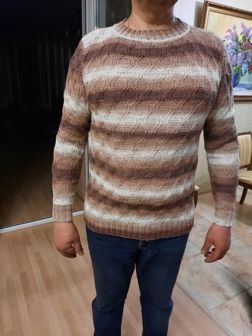 Мужской пуловер из хлопка