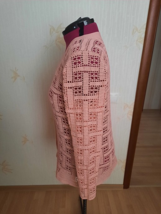 Ажурный жакет N 3 крючком Ажурный жакет N 3 крючком