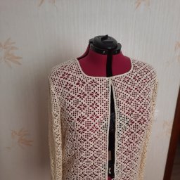 Ажурный жакет крючком