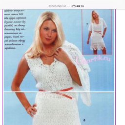 Платье спицами