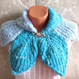 Аксессуар "Листики" спицами