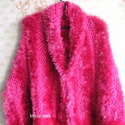 Нарядный палантин, спицы+крючок