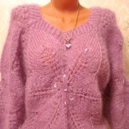 Пуловер "Звезда"на спицах.