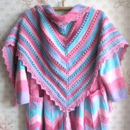 Пальто миссони и бактус на спицах.