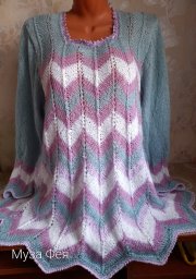 Нежный джемпер спицами в стиле Миссони