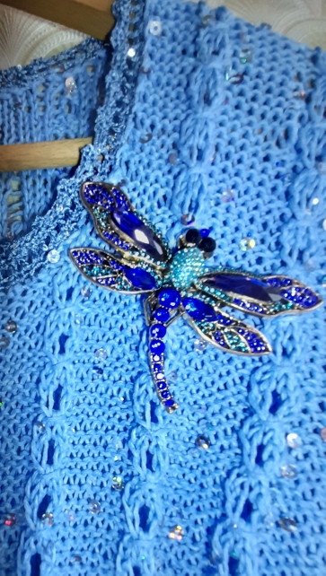 Джемпер "Бриллиант" спицами