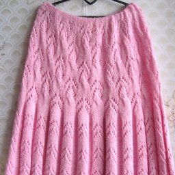 Ажурная юбка спицами