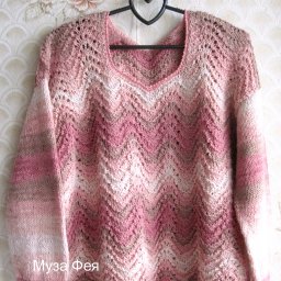 Пуловер и болеро из секционной пряжи, спицы+крючок