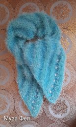 Уютный шарфик спицами