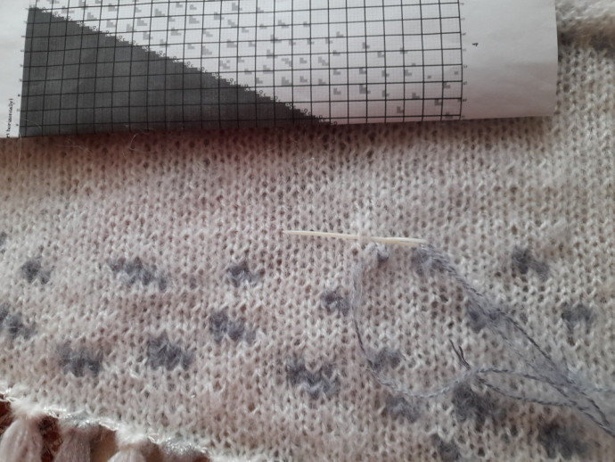 Моя шаль Сова Hedwig спицами Моя шаль Сова Hedwig спицами