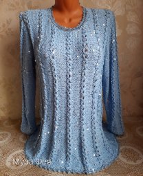 Джемпер "Бриллиант" спицами