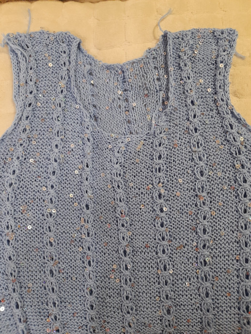 Джемпер "Бриллиант" спицами