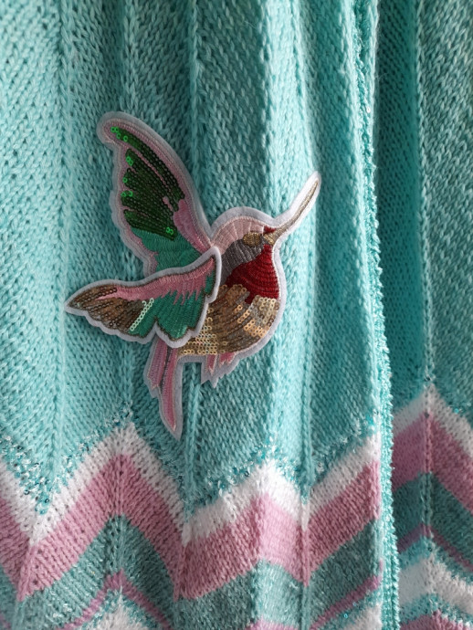 Кейп "Колибри" спицами