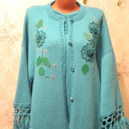 Пончо спицами