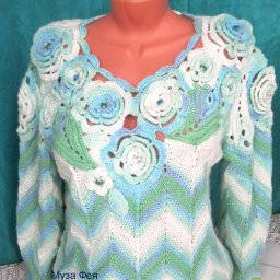 Пуловер Розы и миссони.