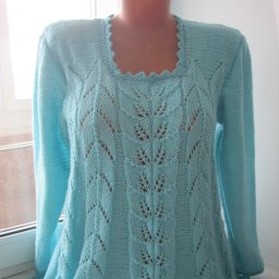 Пуловер ажурный (2-й вариант к юбке)