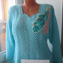 Пуловер "Пёрышко".