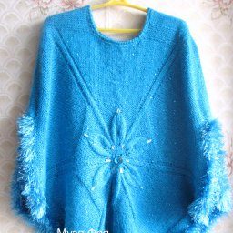 Пончо "Топаз" спицами