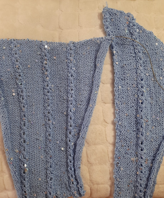 Джемпер "Бриллиант" спицами