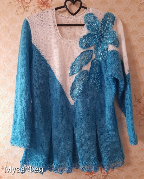 Костюм спицами "Волшебный цветок" Костюм спицами "Волшебный цветок"